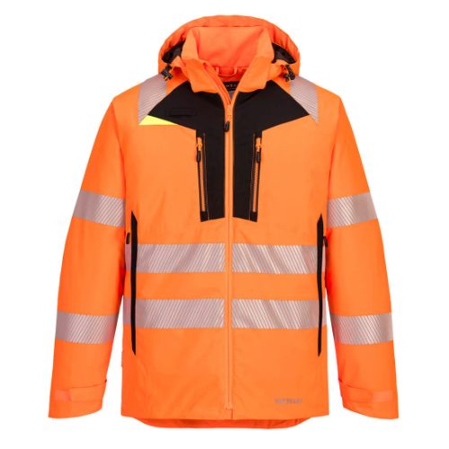 Portwest DX4 Hi-Vis Winter Jacket Orange/Black Orange/Black